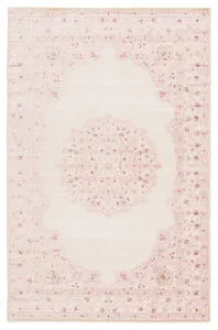 Product Image 4 for Malo Medallion Pink/ White Area Rug from Jaipur 