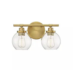 Product Image 1 for Carson Warm Brass 2 Light Bath from Savoy House 