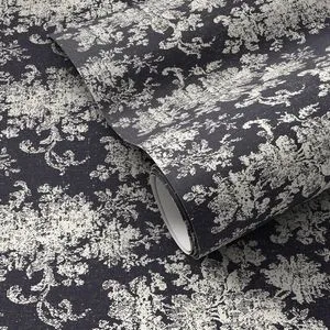 Product Image 1 for Fallingbrook Black I Wallpaper by FH Art Studio from Four Hands