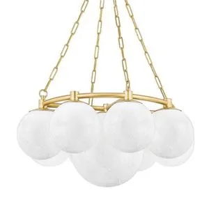 Product Image 1 for Thornwood 9-Light Small Aged Brass Chandelier from Hudson Valley
