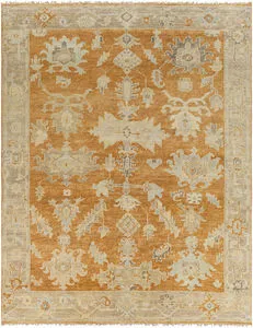 Product Image 1 for Antalya Hand-Knotted Wool Dusty Sage / Brown  - 8' x 10' from Surya
