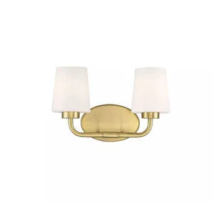 Product Image 1 for Capra Warm Brass 2 Light Bath from Savoy House 