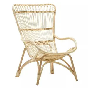Product Image 1 for Monet High Back Lounge Chair - Natural from Sika Design