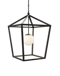Product Image 1 for Denison Black Outdoor Lantern from Currey & Company