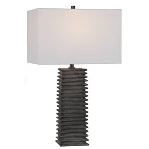 Product Image 2 for Sanderson Metallic Charcoal Table Lamp from Uttermost