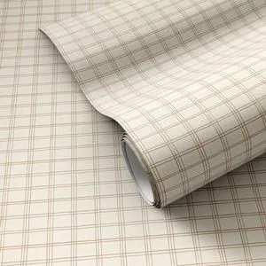 Product Image 1 for Hand Checks Tan II Wallpaper by Getty Images from Four Hands