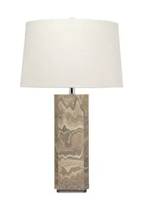 Product Image 1 for Canyon Sand Gray Wood Veneer Table Lamp from Jamie Young