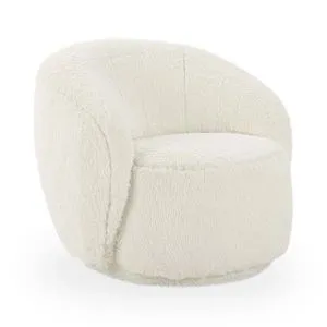 Product Image 1 for Adley Upholstered Plush Swivel Chair from Classic Home