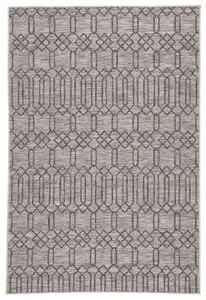 Product Image 2 for Calcutta Indoor/ Outdoor Geometric Gray Rug By Nikki Chu from Jaipur 