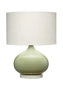 Product Image 1 for Moss Sage Green Glass Table Lamp from Jamie Young