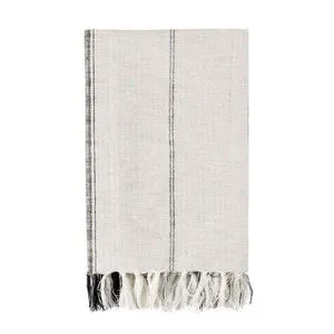 Product Image 1 for TC Ria Ivory/Gray Throw Blanket 50"x70" from Classic Home Furnishings