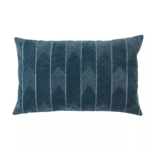 Product Image 2 for Bourdelle Chevron Blue Lumbar Pillow from Jaipur 