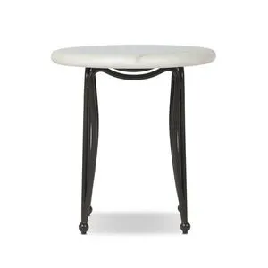 Product Image 1 for Idalia White Marble Outdoor End Table from Four Hands