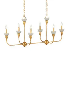 Product Image 1 for Aurelia Frost Rectangular Chandelier from Currey & Company