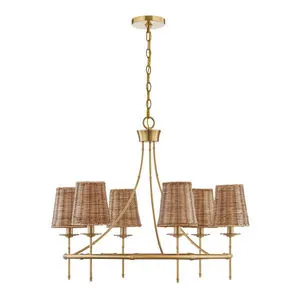 Product Image 5 for Ashbury Chandelier in Warm Brass from Savoy House 