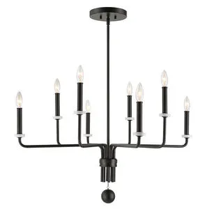Product Image 2 for Ebony Elegance 8 Light Chandelier from Uttermost