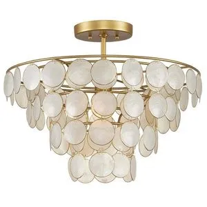 Product Image 1 for Bon Vivant Small Semi-Flush Mount from Currey & Company