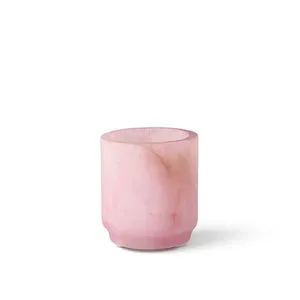 Product Image 1 for Pink Alabaster Votive from BIDKHome