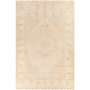 Product Image 2 for Anadolu Hand-Knotted Dusty Pink / Light Beige Rug - 10' x 14' from Surya