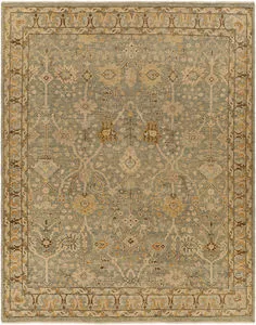 Product Image 1 for Reign Hand-Knotted Sage / Dark Brown Rug - 9' x 12' from Surya