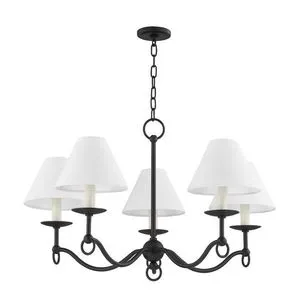 Product Image 1 for Massi Steel 5-Light Chandelier from Troy Lighting