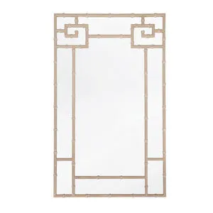 Product Image 1 for Tessa Bamboo Detail Mirror In Light Cerused Oak from Worlds Away