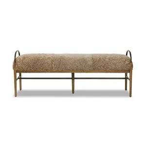 Product Image 1 for Demi Taupe Shearling Accent Bench from Four Hands