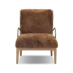 Product Image 1 for Yesenia Ochre Shearling Chair from Four Hands