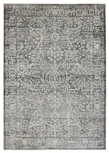 Product Image 1 for Elvira Modern Floral Gray/ Cream Rug - 5'3" x 7'6" from Jaipur