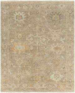 Product Image 1 for Antalya Hand Woven Wool Charcoal / Sage Rug - 10' x 14' from Surya