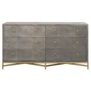 Product Image 2 for Strand Shagreen 6 Drawer Double Dresser from Essentials for Living