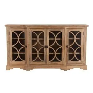 Product Image 3 for Pengrove Mango Wood Glass Cabinet from World Interiors
