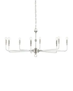 Product Image 1 for Nantucket Nickel Chandelier from Currey & Company