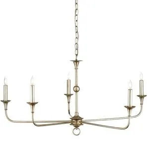 Product Image 1 for Nottaway Champagne Chandelier from Currey & Company