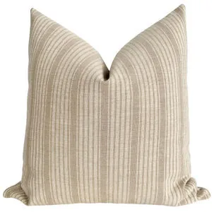 Product Image 1 for Chai Stripe Brown Pillow Cover from Hackner Home