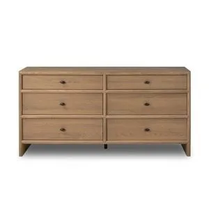 Product Image 1 for Analisa Sandy Oak 6 Drawer Dresser from Four Hands