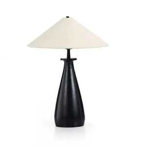 Product Image 1 for Innes Tapered Shade Matte Black Table Lamp from Four Hands