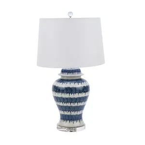 Product Image 1 for Blue & White Drip Table Lamp from Legend of Asia