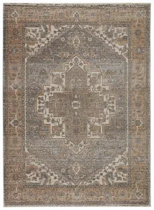 Product Image 1 for Vibe By Venn Medallion Tan/ Gray Rug from Jaipur 