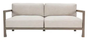Product Image 3 for Tanah Weathered Teak Outdoor Sofa with White Cushions from Bernhardt Furniture