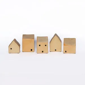 Product Image 6 for Joy Antique Cream Ceramic Cottages, Set of 5 from Homart