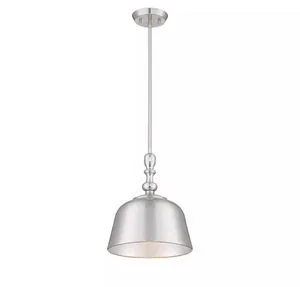 Product Image 1 for Berg Satin Nickel 1 Light Pendant from Savoy House 