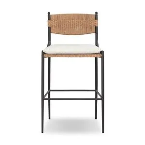 Product Image 1 for Mae Outdoor Bar + Counter Stool - Liller Flax from Four Hands