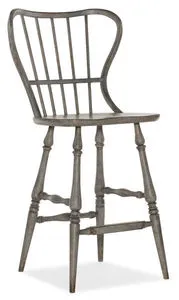 Product Image 1 for Ciao Bella Spindle Back Speckled Gray Bar Stool from Hooker Furniture