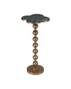 Product Image 1 for Quatrefoil Green Accent Table from Currey & Company