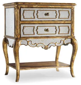 Product Image 1 for Sanctuary Mirrored Leg Nightstand from Hooker Furniture