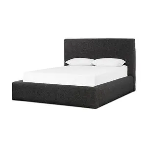 Product Image 1 for Quincy Lisbon Charcoal Queen Bed from Four Hands