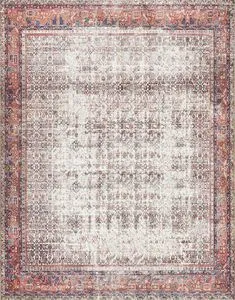 Product Image 3 for Layla Ivory / Brick Rug from Loloi