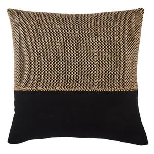 Product Image 2 for Sila Geometric Light Tan/ Black Throw Pillow 22 inch from Jaipur 