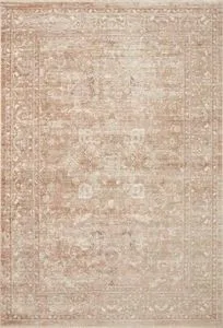 Sonnet 11'6" x 15' traditional rug in rich terracotta and natural tones with intricate vintage-inspired patterns